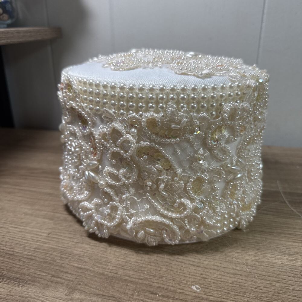 Created for Essence by Mail White/ Beaded Hat Church Wedding